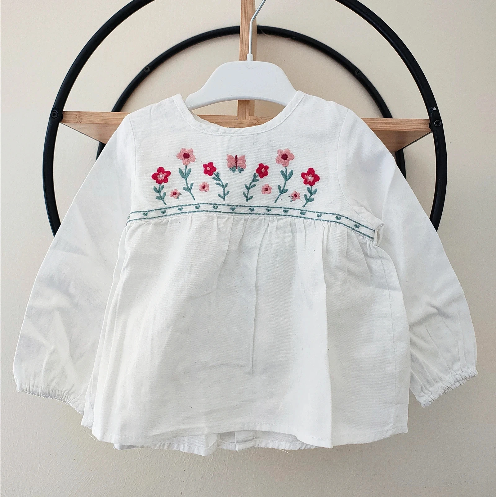 18 mois blouse brodée tex